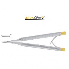 UltraGripX™ TC Castroviejo Micro Needle Holder Smooth Jaws - With Lock Stainless Steel, 18.5 cm - 7 1/4" UltraGripX™ TC Castroviejo Micro Needle Holder Smooth Jaws - With Lock Stainless Steel, 18.5 cm - 7 1/4"